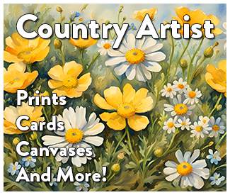Country Artist - Watercolour style digital art for sale