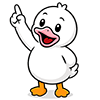 Duck pointing up