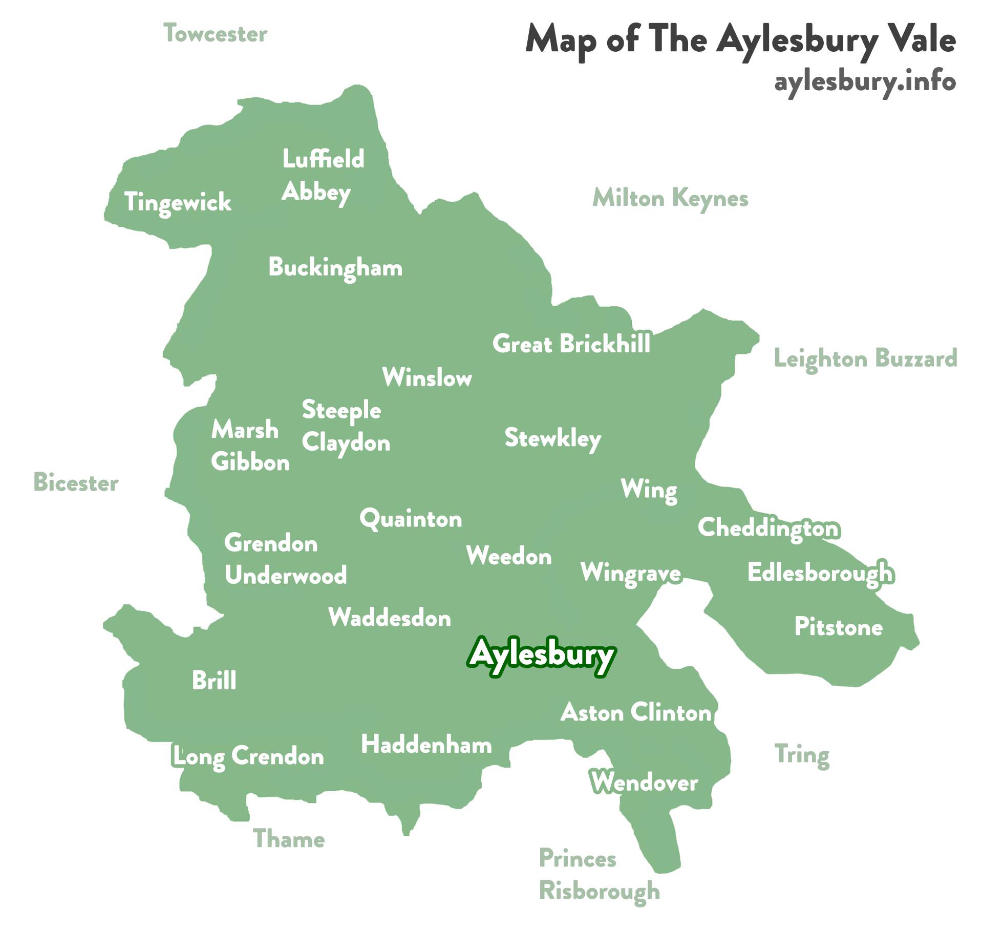 Map of The Aylesbury Vale