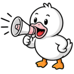 Aylesbury Duck making an announcement
