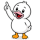 Duck pointing up
